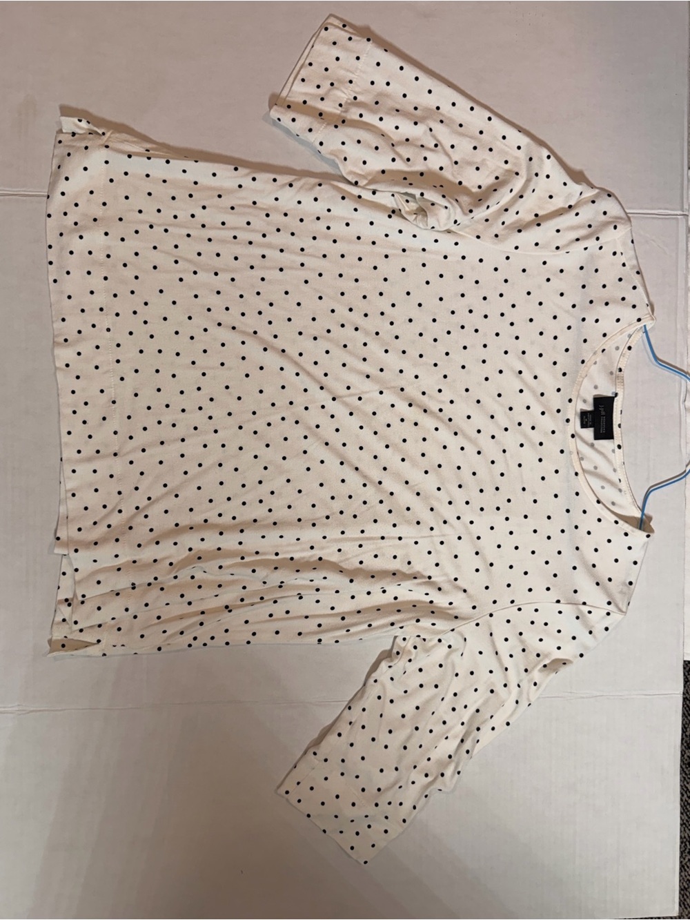 J. Jill Cream Polka Dot Women's Blouse